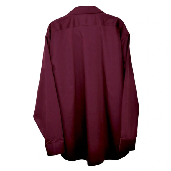 Calvin Klein Men’s Burgundy Dress Shirt. 18.5, 34-35, 2XL. New without tags - Picture 3 of 7
